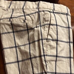 Brooks Brothers white & black Plaid Pants